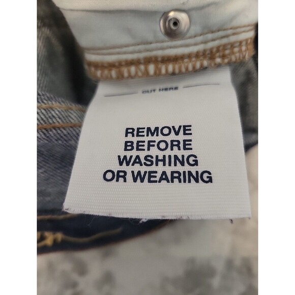 Old Navy Sweetheart Shorts Womens Sz 4 Cuff-Off Boyfriend American Flag Lace - Picture 8 of 9